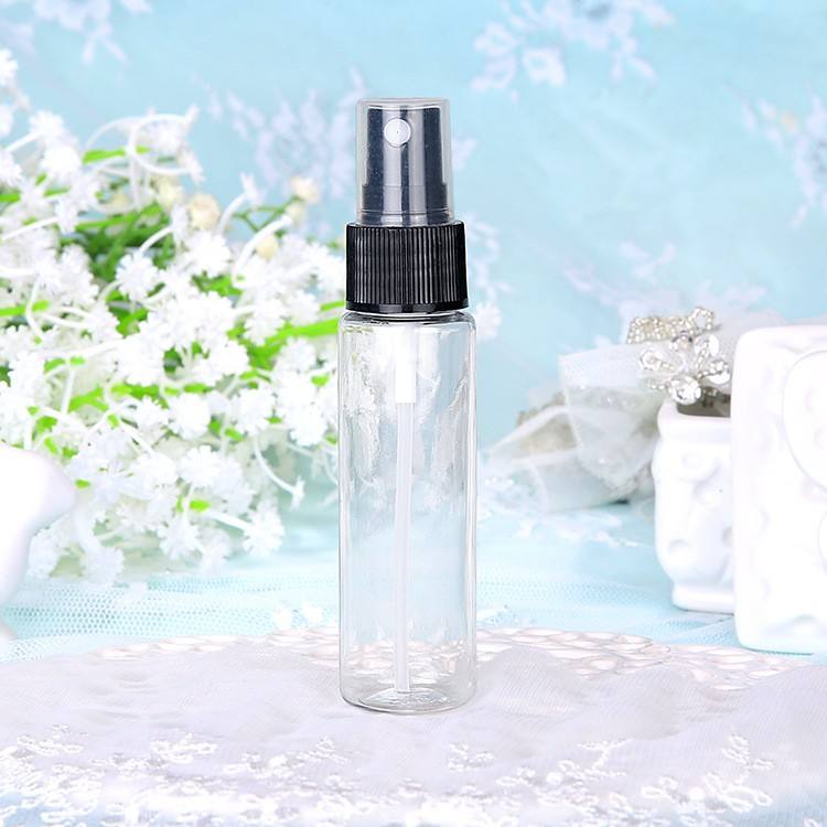 ขวดใส + ฝาปิดสีดำ