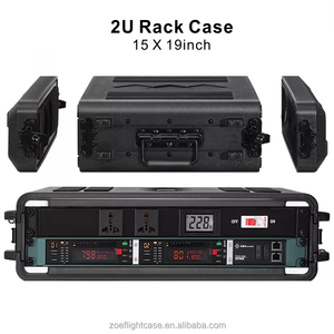 Derinlik 2U 3U 4U 4U PE hafif haddeleme raf kasası 2 birim darbeye amplifikatör uçuş durumda raf sert plastik raf kasası - Product Image 3