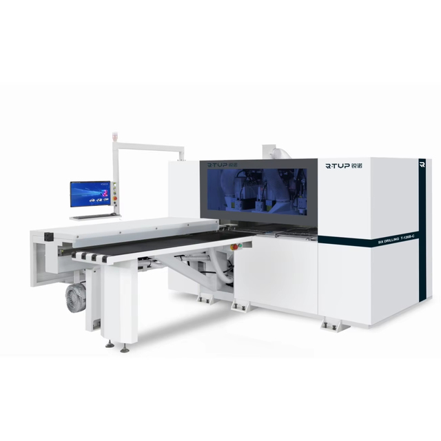 R-TUP T-126B-C Automatic Six Sides CNC Woodworking Machine with Four Tools Side Slotting 220V/380V Electrical Equipment