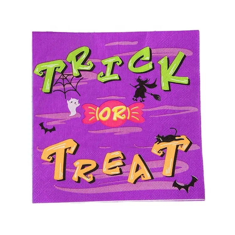 Fabrik Großhandel individuelles Design frohe Halloween bedruckte Papiernapfchen für Trick-or-Treat-Party