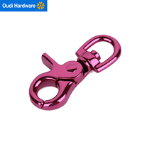 Vente en gros de crochets métalliques de haute qualité, boucles en alliage de zinc, clips pivotants, mousquetons, accessoires pour sacs