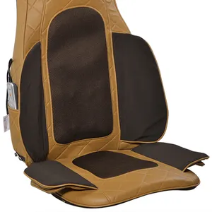 Nouveau design chaleur pétrissage dos taille coussin de siège de massage coussin de massage complet du dos