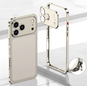 Custodia per telefono di lusso con telaio metallico per dissipazione del calore per <span class=keywords><strong>iPhone</strong></span> 17 Air 16 15 14 <span class=keywords><strong>13</strong></span> Pro Max, cover posteriore con protezione indipendente per la <span class=keywords><strong>fotocamera</strong></span> - Product Image 5