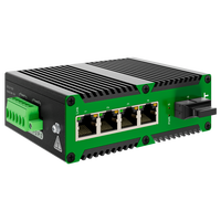 Precio al por Mayor: Switch Ethernet Industrial de 4 Puertos, 4 PoE 100/1000 y 1 Puerto Uplink de 1000 Mbps, Switch PoE para Exteriores para Redes
