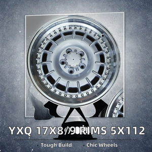 Rines de Aleación YXQ Classic 17x8 17x9, Diseño <span class=keywords><strong>Barock</strong></span>, Acabado Plateado, ET 35mm, PCD 5x112, Garantía de 3 Años, Nuevos - Product Image 2