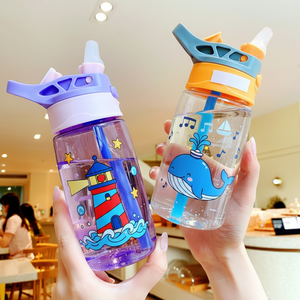 Gobelet d'apprentissage pour enfants en forme de <span class=keywords><strong>bec</strong></span> de canard en paille PC, mignon et élégant, créatif et décontracté, pour étudiants - Product Image 2