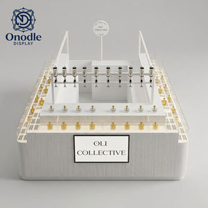 Kiosco de Exhibición de Perfumes Ecológico de Lujo con Estantes Iluminados con LED para Centros Comerciales |   Solución de Mobiliario Personalizado para la Venta de Fragancias - Product Image 3