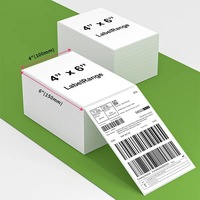 Étiquettes d'expédition thermiques autocollantes durables 4x6, imperméables, pour la logistique internationale, la livraison de colis, le suivi des colis