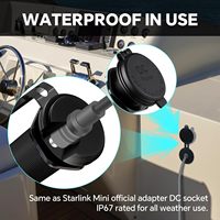 Adaptador Externo Starlink Mini, Tapa de Silicona Resistente a la Intemperie, Cubierta Protectora, Conector de Conversión de Cable, Accesorios de Montaje en Pared Exterior