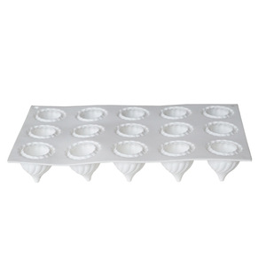 Mini Onion Mousse Cake Silicone Mold 15 Cavity Whirlwind Bun Ice Cream Chocolate Easy Release Dishwasher Safe - Product Image 5