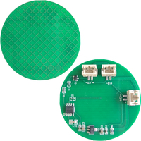 Hengyao DC12V modul Sensor sentuh kapasitif melingkar papan kayu LED Sensor sentuh saklar peredup
