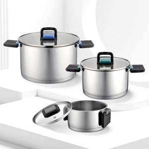 Bộ nồi chảo inox 6 món bán buôn, có tay cầm gấp - Product Image 6