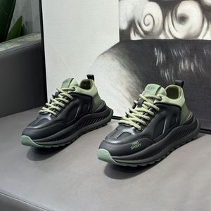 Chaussures de sport tendance pour hommes, classiques, fermées, respirantes, imperméables, durables, à semelle épaisse, rehaussantes, pour la course en extérieur - Product Image 4
