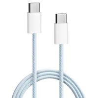Pour iPhone 16 16pro Max 1M Tressé Nylon 60W USB C vers USB C Câble de Données Charge Rapide Type c Câble pour Iphone 15 15pro Max
