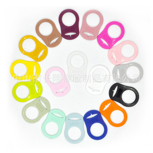Anneaux de dentition pour bébé, en silicone, forme d'anneau, de 0 à 24 mois, unisexe, accessoires de qualité alimentaire pour nourrissons - Product Image 3