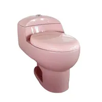 मंजिल घुड़सवार बाथरूम डिजाइन एस जाल कस्टम रंग गुलाबी शौचालय