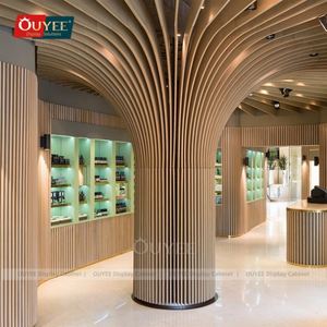 Wooden Counter Pharmacy Racks Medical Shop Interior Decoration Pharmacy Furniture Modern Pharmacy Shelf for Retail Store Design - Product Image 2