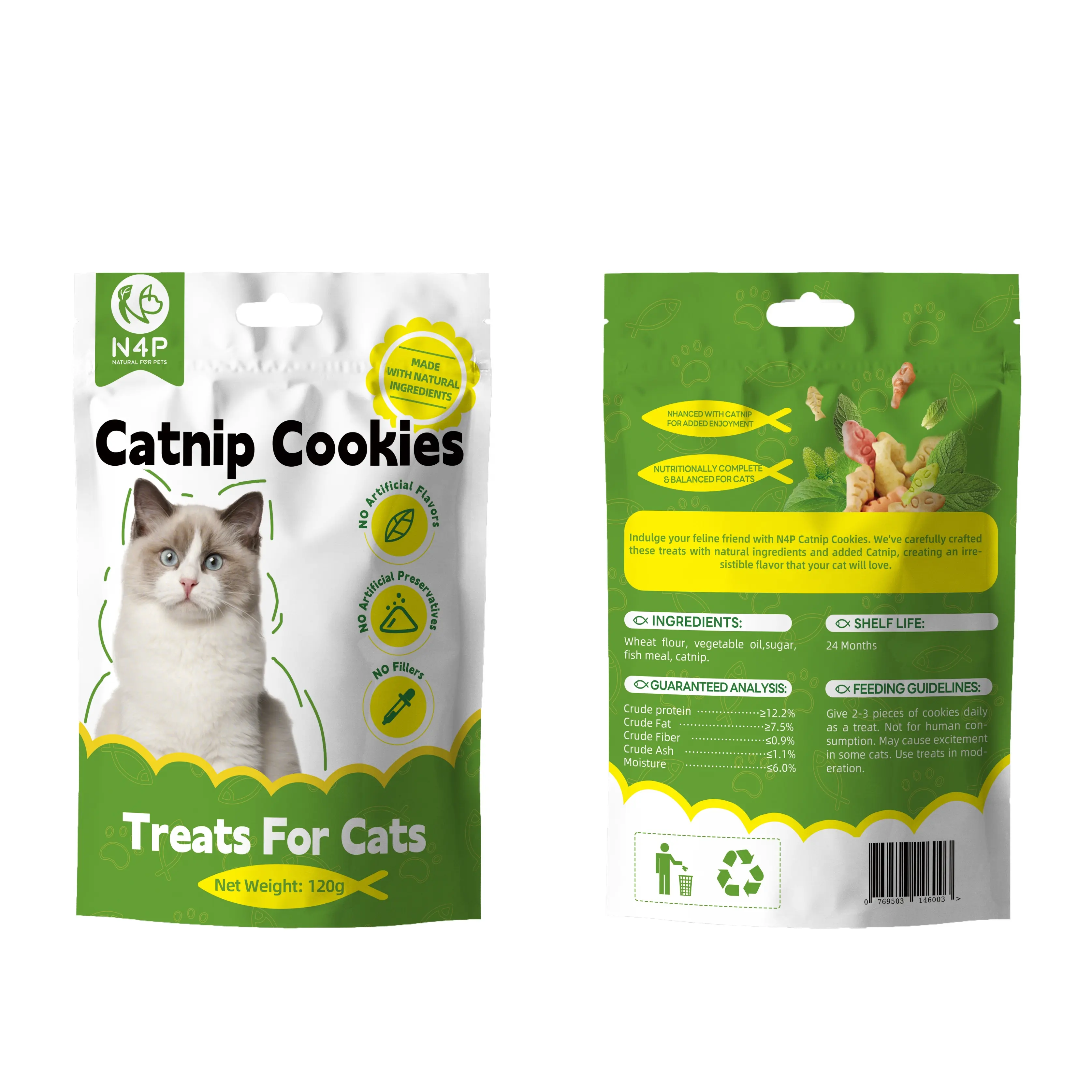 ขนม N4P แมวทำจากแคทนิปปลอดภัยสำหรับแมวขนมปลอดภัยสะอาดนุ่มอร่อย