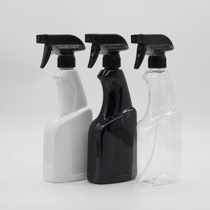 Botellas pulverizadoras de plástico negro de 500 ml con gatillo, pulverizador manual de compresión de aire, botella pulverizadora vacía <span class=keywords><strong>para</strong></span> riego del hogar y jardín, 16 oz - Product Image 5