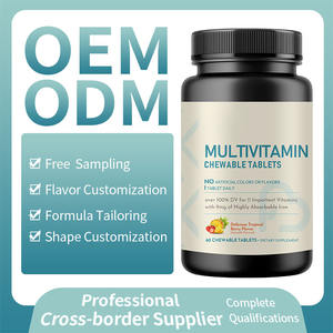 Vitamin Dewasa Rasa Campuran Buah Multivitamin Tablet Kunyah Pendukung Imunitas Zat Besi Kalsium untuk Dijual - Product Image 2