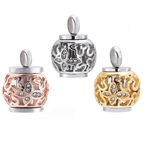 SongYi Wholesale Hollow Rose Gold <strong>Butterfly</strong> <strong>Ash</strong> Jewelry Urn Pendant Waterproof Stainless Steel Openable Cremation <strong>Necklace</strong> - Product Image 2