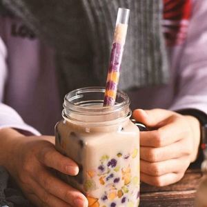 Emballage Individuel en Plastique Transparent pour Boba/Smoothie 0,45" X 9" |   Grands pailles jetables pointues de type Jumbo pour Bubble Tea - Product Image 2