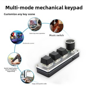 Anpassbare Schlanke Tragbare 3-Tasten-Mini-Tastatur mit Smarten Schnelltasten für Kopieren-Einfügen-Ausschneiden, Kabellos WLAN-fähig mit Drehknopf in Verschiedenen Farben - Product Image 4
