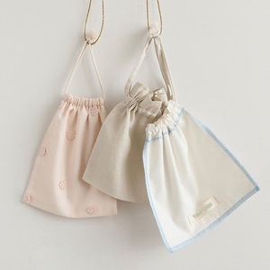 Promotion Reusable Eco-friendly Cotton <b>Pouch</b> Gots 100% Cotton <b>Drawstring</b> Muslin <b>Drawstring</b> Bag Jewelry Bag - Product Image 1