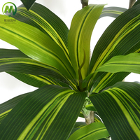 Arbre artificiel en fer forgé brésilien pour aquarium, plante verte décorative en plastique avec pot en ciment en promotion