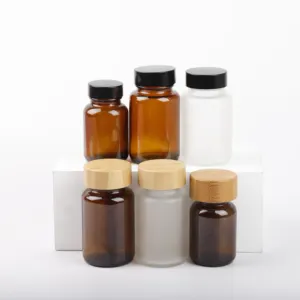 Wholesale Brown Medical Screw-top Capsule Glass Packaging 60ml Medicine Bottle Amber