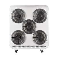 Chauffage infrarouge ANDONG super silencieux à chauffage rapide et à économie d'énergie pour la maison, chauffage électrique à 5 brûleurs en forme de cube