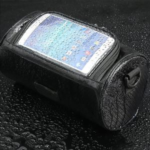 Bolsa delantera para manillar de bicicleta impermeable con logotipo personalizado, soporte para teléfono con pantalla táctil, bolsa de hombro, bolsa de almacenamiento para bicicleta de montaña - Product Image 1