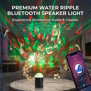 Projecteur <span class=keywords><strong>Ciel</strong></span> Étoilé LED Moderne avec Haut-Parleur, Lampe d'Ambiance Romantique Rechargeable USB/Batterie pour Couples - Product Image 3