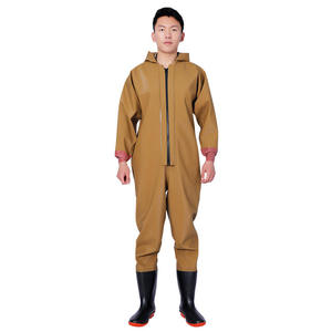 Wader de pêche imperméable OEM <span class=keywords><strong>pour</strong></span> hommes, Waders de poitrine imperméables <span class=keywords><strong>pour</strong></span> la chasse avec chapeau, Logo personnalisé, Wader de pêche à couverture complète - Product Image 2