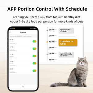 Precio bajo Tuya APP Control WiFi Smart Pet Feeder Automatic Pet Dog Cat Feeder Dispensador de comida <span class=keywords><strong>para</strong></span> mascotas barato <span class=keywords><strong>para</strong></span> <span class=keywords><strong>perros</strong></span> y gatos - Product Image 4