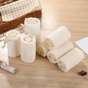 100% naturel organique exfoliant luffa bain gommage éponge japonais luffa luffa fabricant