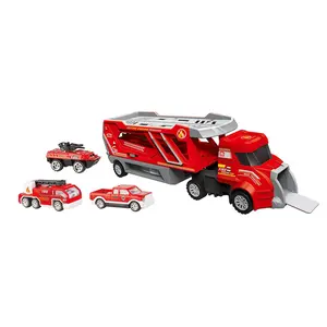 EPTイジェクション車のおもちゃ車両ダイキャストカー消防輸送コンテナトレーラーキャリアカタパルトトラックおもちゃ