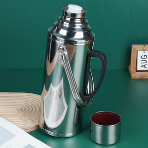 Thủy tinh bên trong <span class=keywords><strong>2.0L</strong></span> 3.2L Retro phích thép không gỉ chân không <span class=keywords><strong>Flask</strong></span> với bìa - Product Image 4