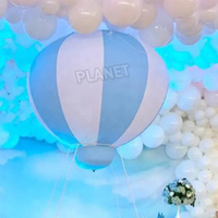 Ballon gonflable à air chaud de PVC de ballon accrochant gonflable de partie extérieure demi accrochant pour la décoration