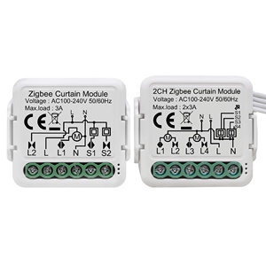 GIRIER Tuya ZigBee 3.0 Módulo Interruptor Inteligente para Cortinas, Persianas Enrollables, Motor Eléctrico 1/2 Gang Alexa Google 110-240V 3A - Product Image 1
