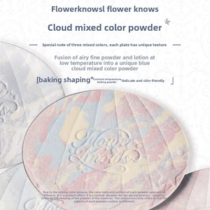 <span class=keywords><strong>Poudre</strong></span> Compacte Multicolore Flower Knows Shell's Jewel, Fini Maquillage Imperméable Longue Durée, <span class=keywords><strong>Poudre</strong></span> Fixante Clair Cuit au Four - Product Image 5