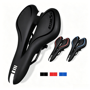 Sillín de Bicicleta de Montaña Universal Impermeable de PU, con Ventilación, Reflectante, Amortiguador de Impactos, para Bicicleta de Carreras, Venta al Por Mayor de Fábrica - Product Image 2