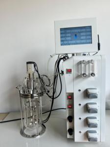 ถังหมักแบบมีแจ็คเก็ตมาตรฐาน GMP ระบบไบโอรีแอกเตอร์ ควบคุมด้วย PLC พร้อมมอเตอร์ควบคุมแรงดันกึ่งอัตโนมัติสำหรับห้องปฏิบัติการ - Product Image 5