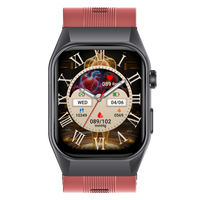 Montre connectée intelligente personnalisée en usine avec 4G LTE, capteur GS500 TI AFE4950, ECG, PPG, appel d'urgence SOS, moniteur de température, pompe à air, Bluetooth