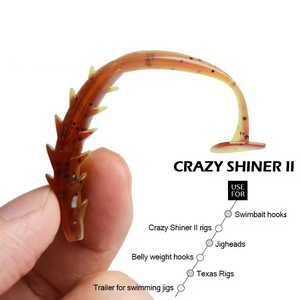 Crazy Shiner II 80mm Leurre Souple Artificiel <span class=keywords><strong>pour</strong></span> la Pêche, Appât <span class=keywords><strong>pour</strong></span> Prédateurs, <span class=keywords><strong>pour</strong></span> Brochet et Black-bass - Product Image 2