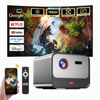 Projecteur de films et de jeux vidéo intelligent sous licence officielle GTV, Full HD 1080P, 4K-Laser DLP, courte focale, 2+32G, WiFi, pour visionnement de films en plein jour