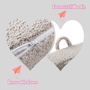 Sofá Infantil Moderno <span class=keywords><strong>YOBO</strong></span>, Sillón Acogedor de Sherpa Suave con Asa de Seguridad para Niños y Niñas para Sala de Estar - Product Image 6