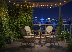 Elegante y Compacto Juego de Comedor de Mimbre de Ratán Estilo Asiático Jamaica, Muebles Cómodos para el Hogar, Apartamento, Hotel, Villa - Product Image 6