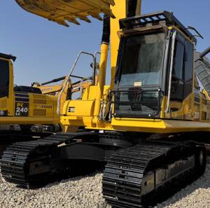 Vente flash : Excavatrice sur chenilles Komatsu PC200 160 210 d'occasion, de fabrication japonaise, robuste, 20 tonnes, équipement d'occasion, pelle massive, EPA CE - Product Image 1