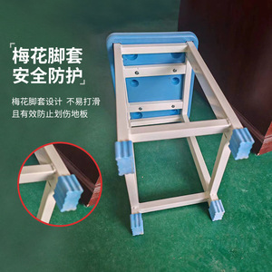 Dansong Plastic Nurse Stool 340x270x450mm <b>Square</b> Modern Minimalist Hospital Chair With Safety Protection - Product Image 1